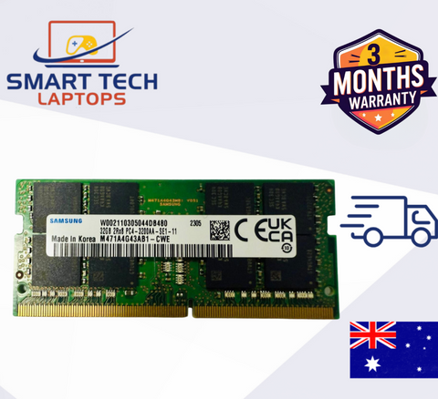 Samsung 32GB DDR4 3200MHz SO-DIMM Laptop RAM PC4-3200AA | M471A4G43AB1-CWE image 0