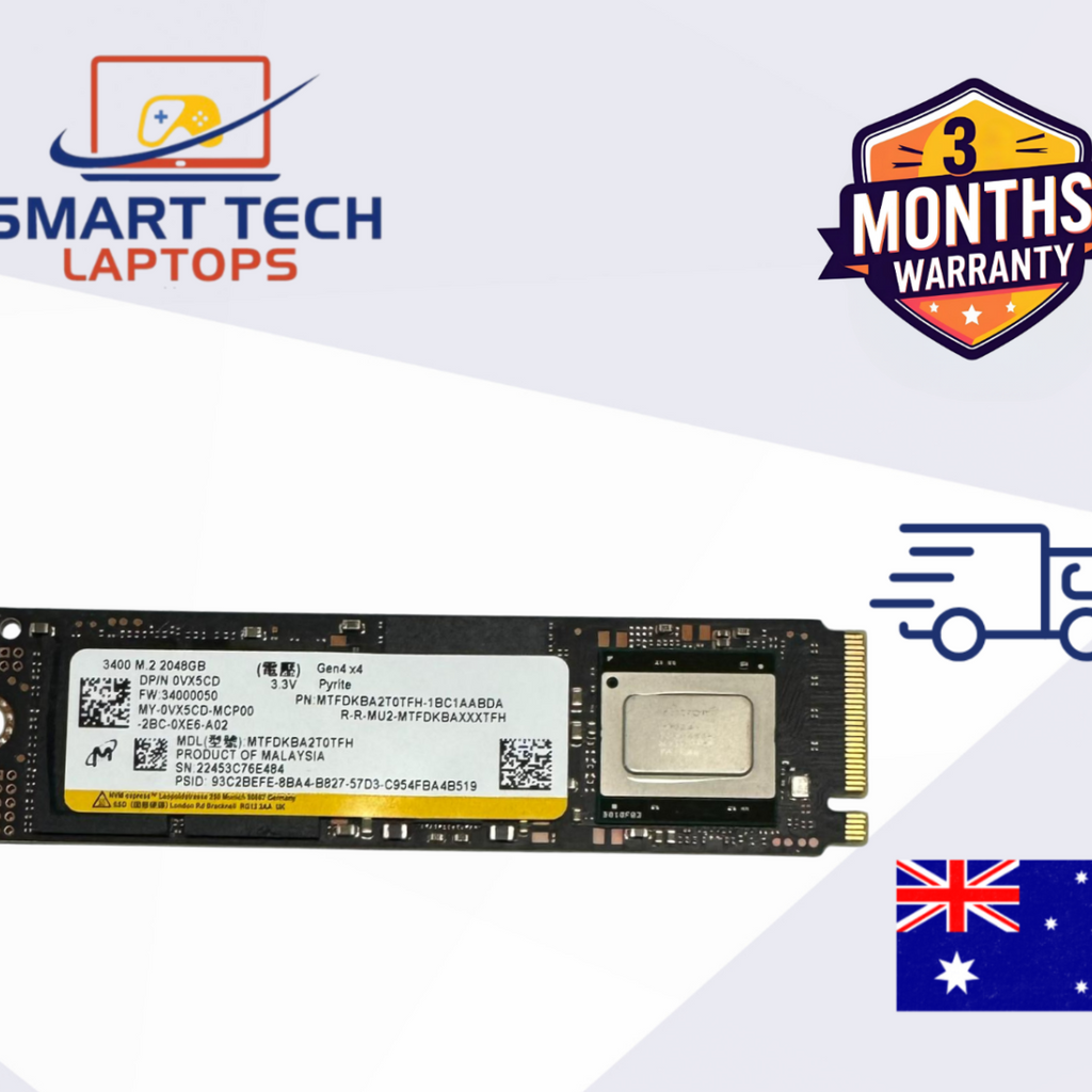 Micron 2TB NVMe SSD MTFDKBA2T0TFH Gen4 PCIe M.2 2280 High Speed SSD, 100% Health image 0