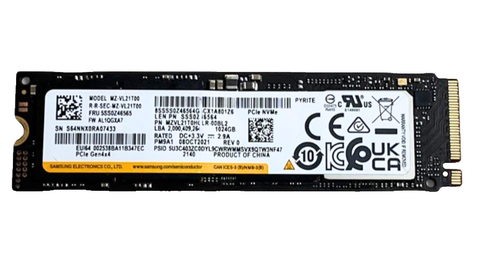 Samsung 1TB NVMe M.2 SSD – PCIe Gen4 x4 – 2280 – OEM image 0